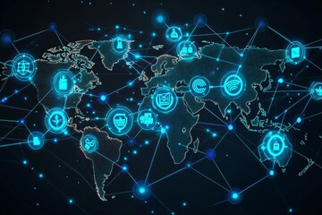 Obraz premium The Global Donation Network, Digital Philanthropy and Crowdfunding