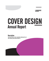 Modern Annual Report Cover Design with Architectural Image