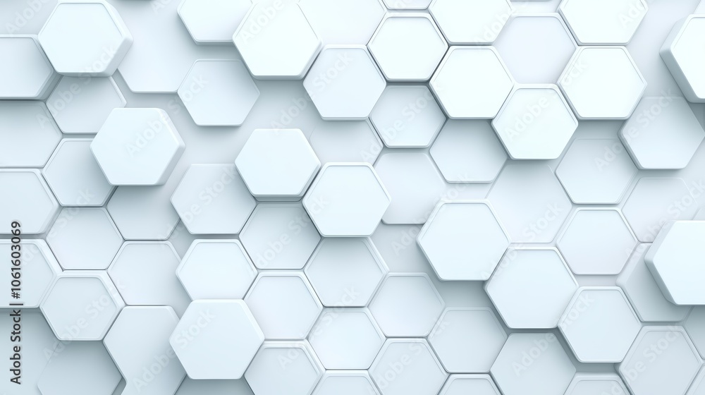 Poster abstract white hexagons background modern futuristic honeycomb pattern geometric texture with subtle