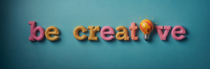 Motivational Design- Be Creative with Lightbulb Icon