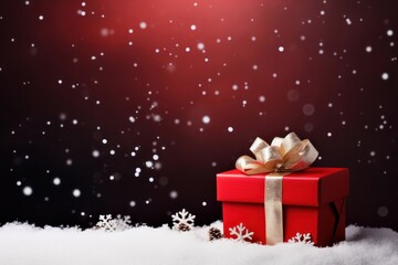 Christmas gift christmas snow box.