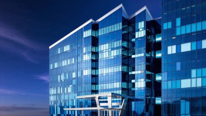 Sleek Futuristic Office Building Iconizing Modern Architecture and Urban Lifestyle in Phoenix