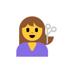 Woman Getting Haircut Emoji
