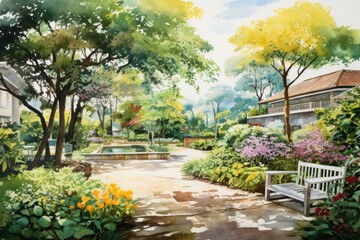 Garden architecture outdoors backyard.