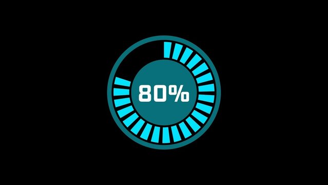 Infographic Loading Percentage with Value Template
