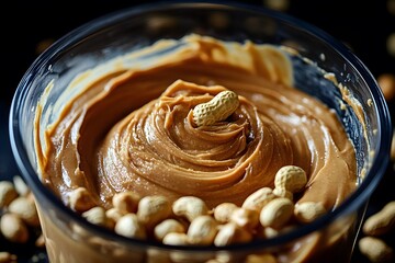 Peanut Butter Swirling In Blender