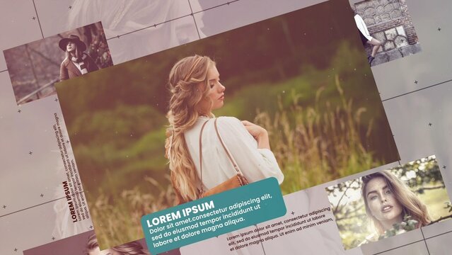 Clean Grid Multi Screen Slideshow Template
