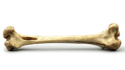 A single long bone, likely from an animal, displayed against a plain background.