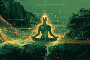 Obraz premium Unplugging the Mind, Digital Detox and Mental Health