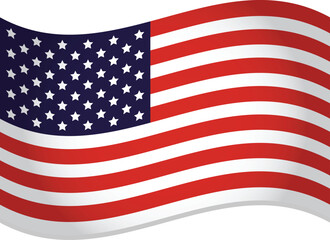 Fototapeta premium United States of America National Flag Vector