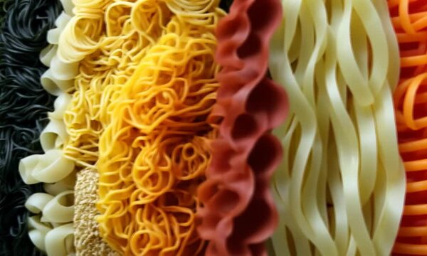 Colorful Pasta Noodles