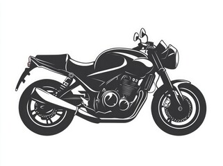 Obraz premium Motorcycle Silhouette, Biker Motorbike, Two-wheeler, Riding, Freedom, Adventure, Custom motorcycle, Classic bike, Harley, Sportbike, Chopper, Cruiser, Road trip, Open road, Motorcycle art, 