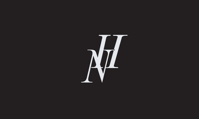 NH, HN, N , H , Abstract Letters Logo Monogram