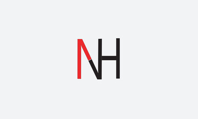 NH, HN, N , H , Abstract Letters Logo Monogram