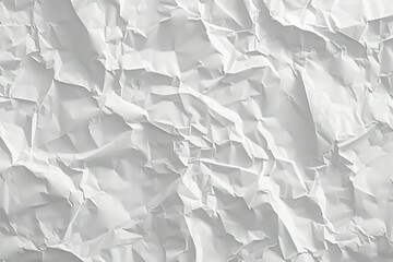 Photo of Crumpled sheet of toned white paper. Background texture for backdrops or mapping