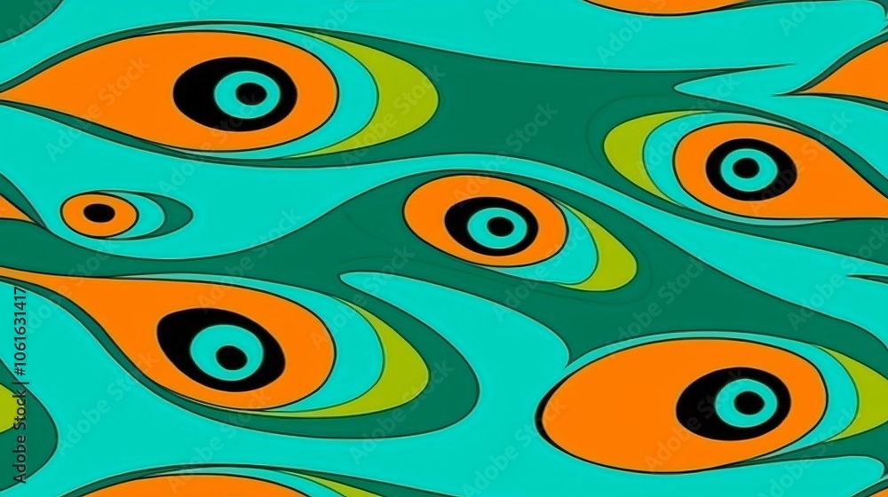 Leinwandbilder create captivating geometric seamless repeat designs featuring vibrant colors and unique patterns fo