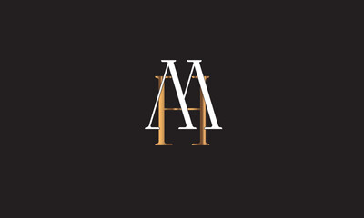 MH, HM , M , H , Abstract Letters Logo Monogram