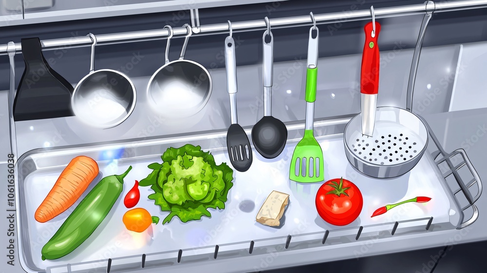 Poster Discover how to organize your minimalist kitchen for maximum efficiency and style