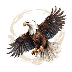 Obraz premium a beautiful animal concept design isolated on white background