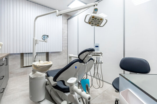 A Modern Dental Clinic Room with Complete Equipment