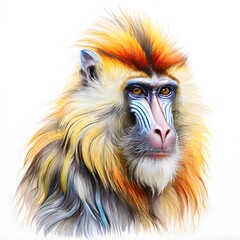 Obraz premium a beautiful animal concept design isolated on white background