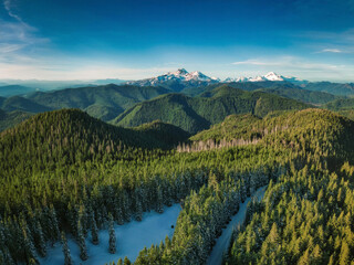 Obraz premium sunrise in the mountains