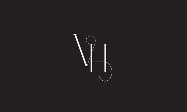  VH, HV , V , H , Abstract Letters Logo Monogram