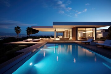 Fototapeta premium Modern home architecture building outdoors.