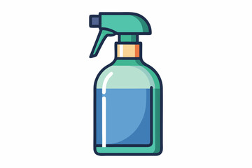  Beautiful spray bottle vector art illustration 