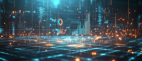 Obraz premium Metrics in the Matrix, Digital Marketing Analytics