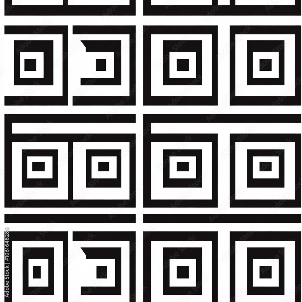 Aufkleber geometric patterns with squares(seamless pattern and tile image)