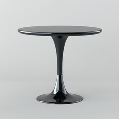 Sleek and Stylish Black Tulip Side Table