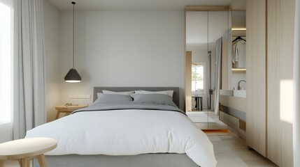 Minimalist Bedroom Interior Design.
