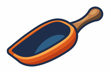  Color pepper in wa wooden scoop isolated on white background