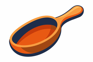  Color pepper in wa wooden scoop isolated on white background