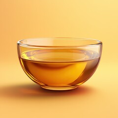 Amber Delight: A Glass Bowl of Precious Honey