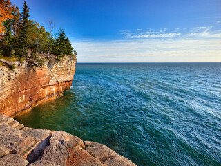 Fototapeta premium rock coast and the sea
