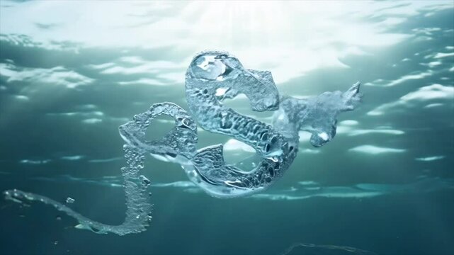 Scorpio title with water
