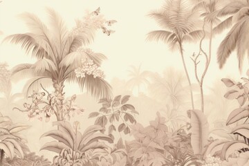 Tropical plant land outdoors pattern.