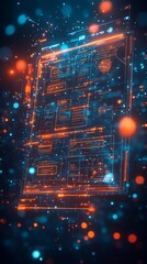 Obraz premium Blueprints of Interaction, Digital Product Design and User Experience UX