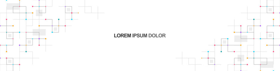 Minimalistic vector texture with linear squares pattern for banner design or header. Creative idea of modern design with abstract geometric background