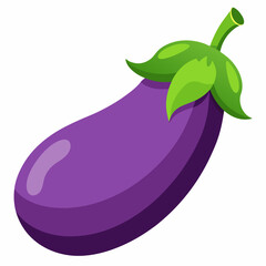 eggplant on a white background