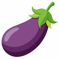eggplant on a white background