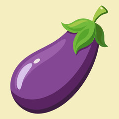 eggplant on a white background