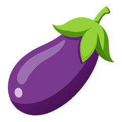 eggplant on a white background