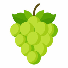 grapes isolated on white