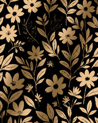 Luxurious golden botanical background. Printable wallpapers, covers, wall art, greeting card, wedding cards, invitations.
