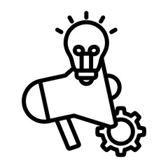 Marketing Solution Outline Icon