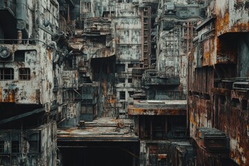 A tall building with numerous windows, ideal for architectural or urban landscape uses