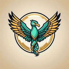 Obraz premium bird of paradise logo